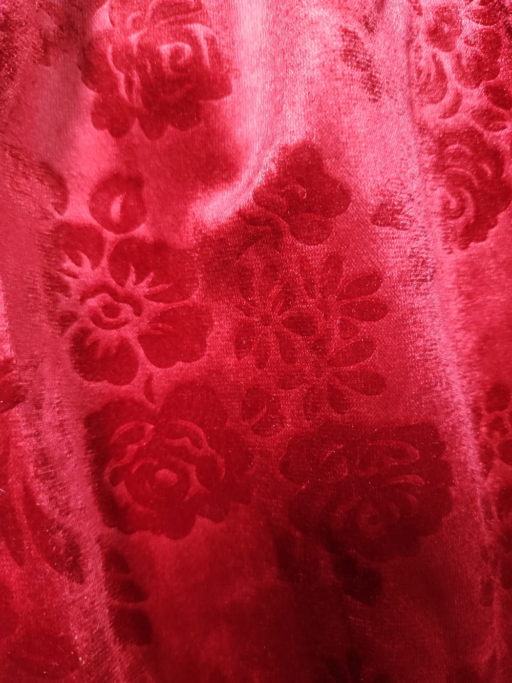 The My Very Own Collection Red Velvet Dress Lace Collar VTG Holiday Christmas